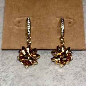 Gold Bow Earrings
